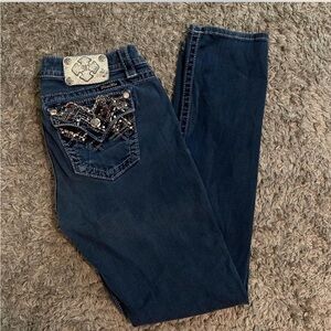 Stylish Blue Embellished Women Jeans